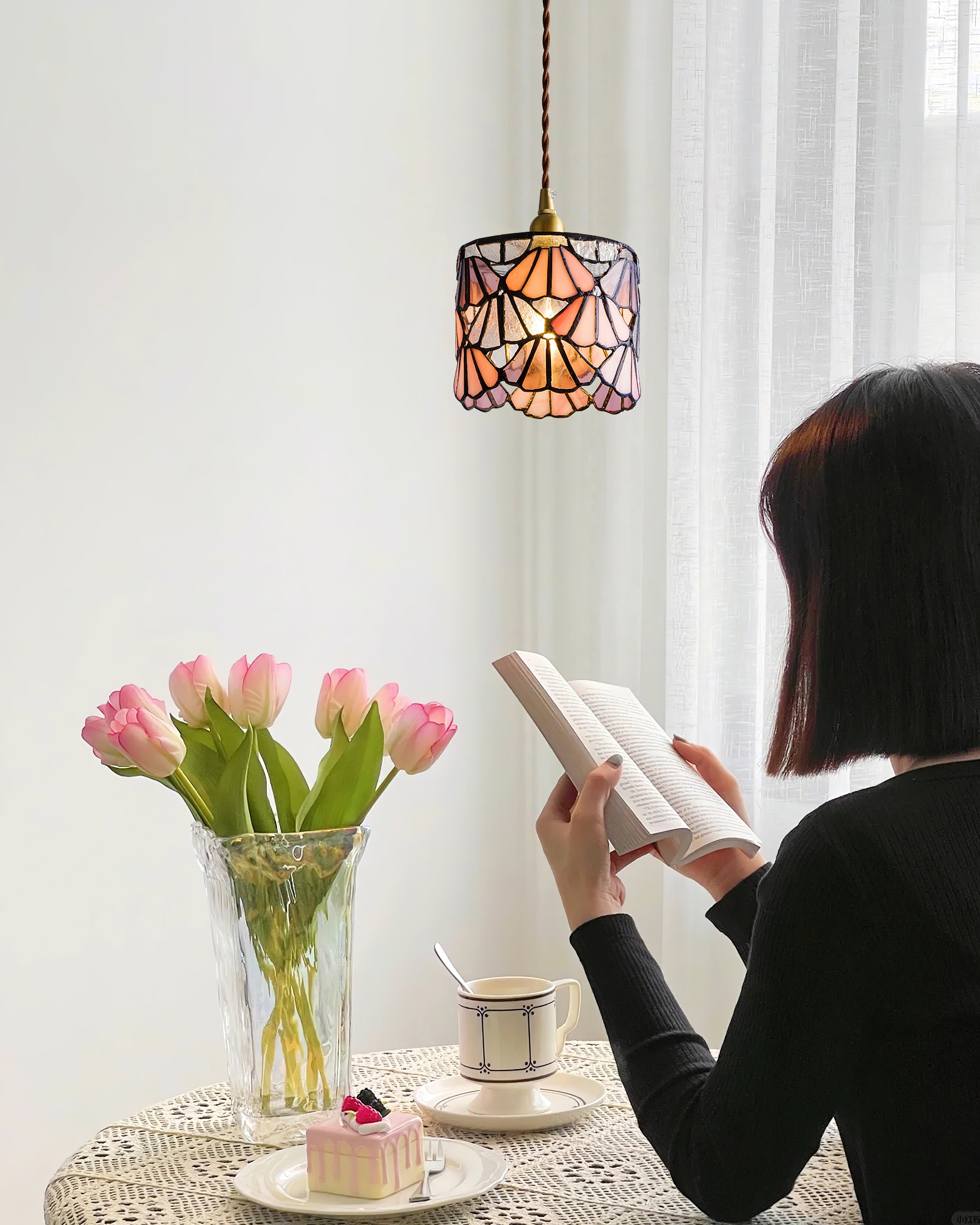 Lampada a sospensione vintage Loeriva