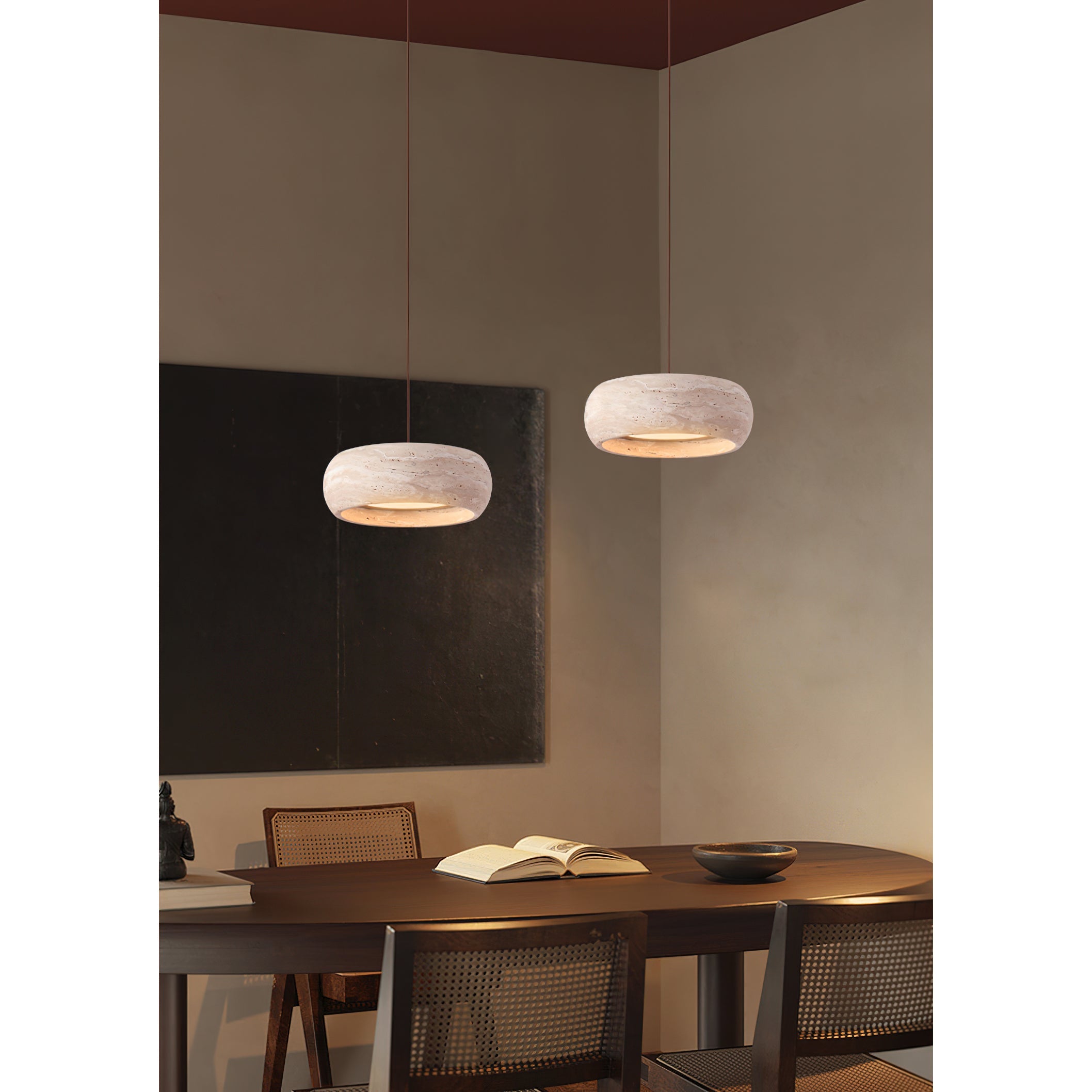 Lampada a sospensione rotonda Graaria