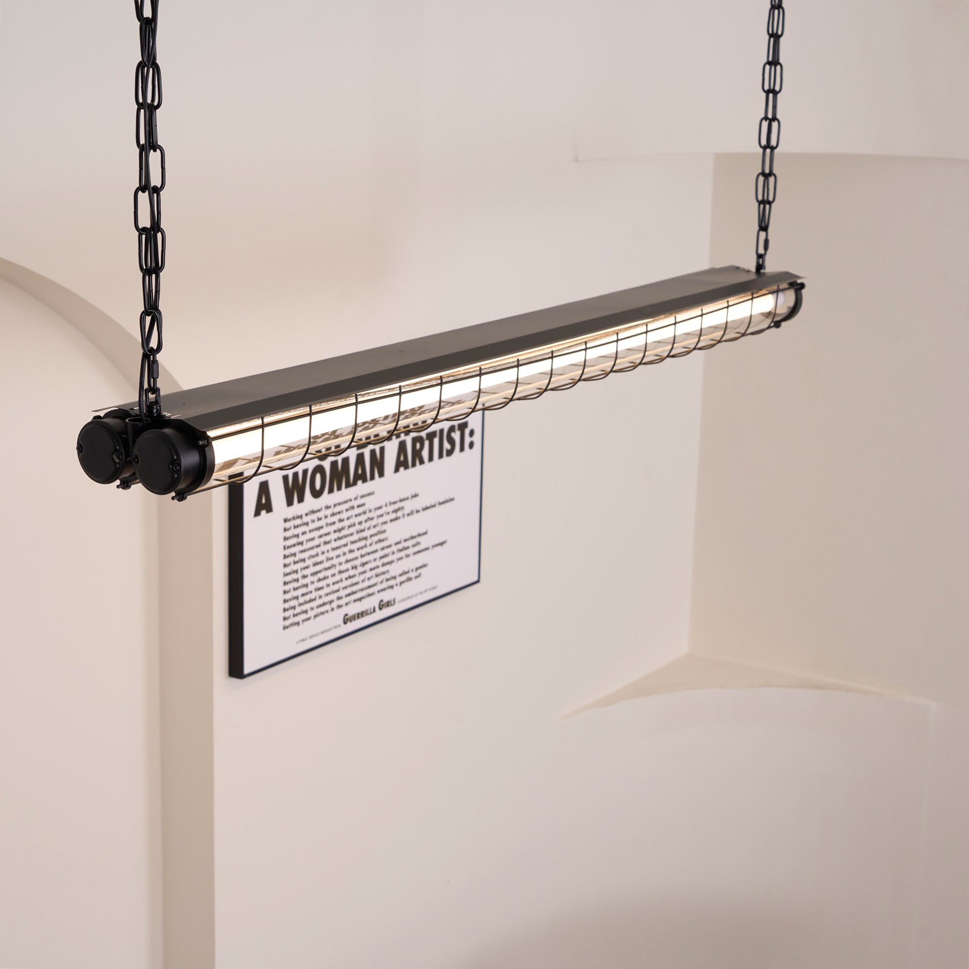 Lampada a sospensione tubolare Feniaetta
