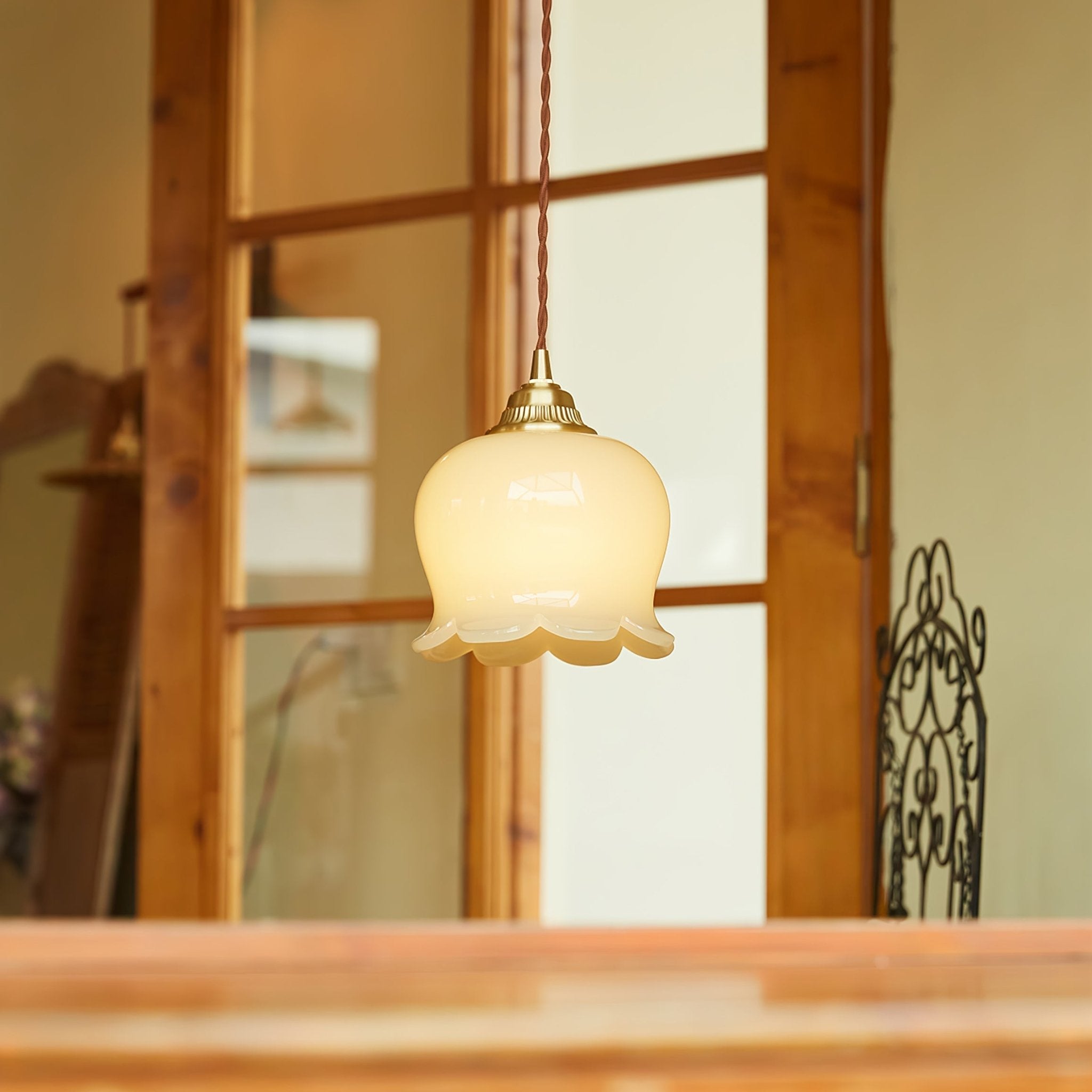 Lampada a sospensione floreale Lucorama