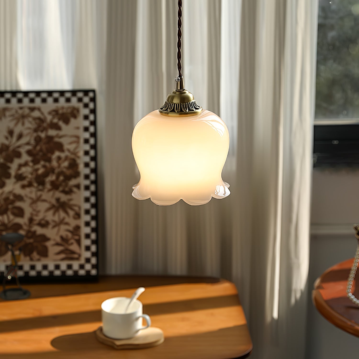 Lampada a sospensione floreale Lucorama