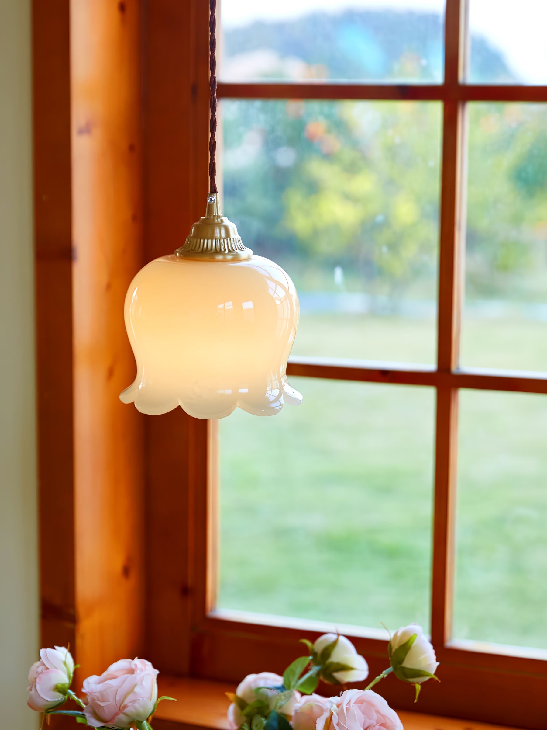 Lampada a sospensione floreale Lucorama
