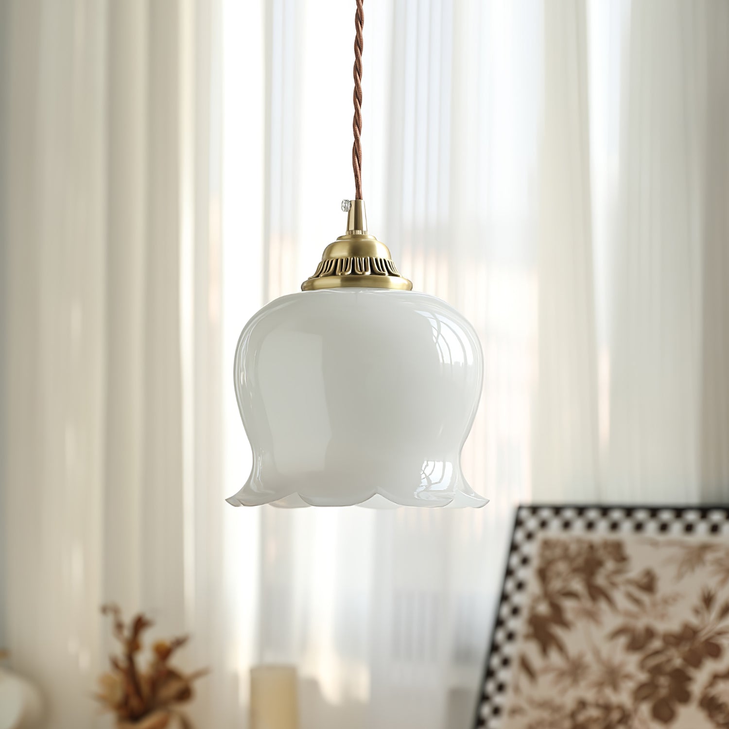 Lampada a sospensione floreale Lucorama