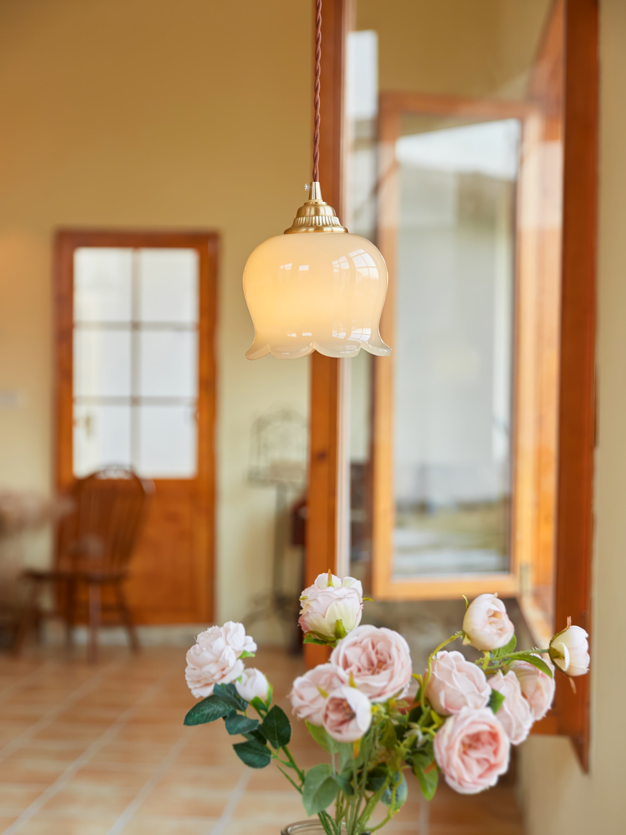 Lampada a sospensione floreale Lucorama