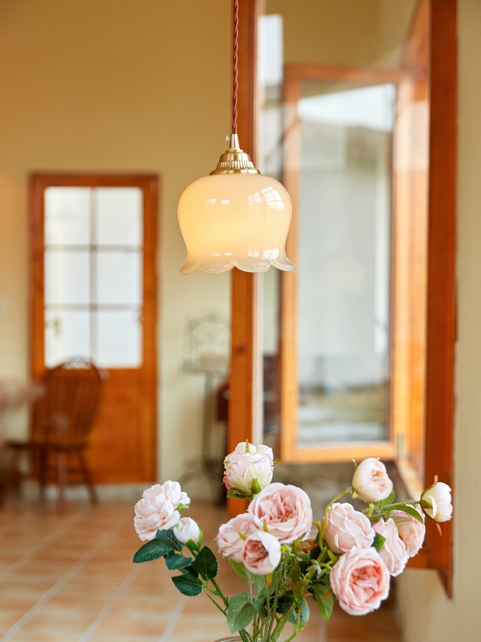 Lampada a sospensione floreale Lucorama