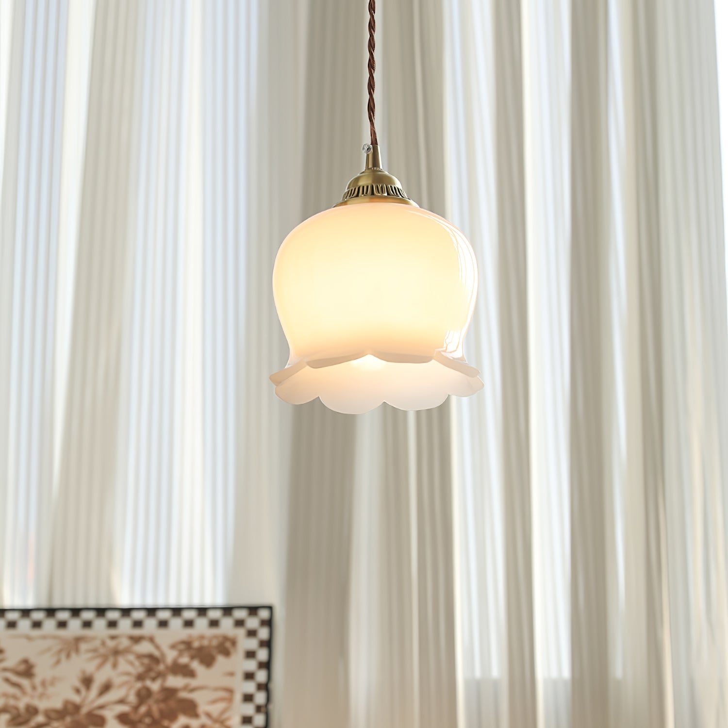Lampada a sospensione floreale Lucorama