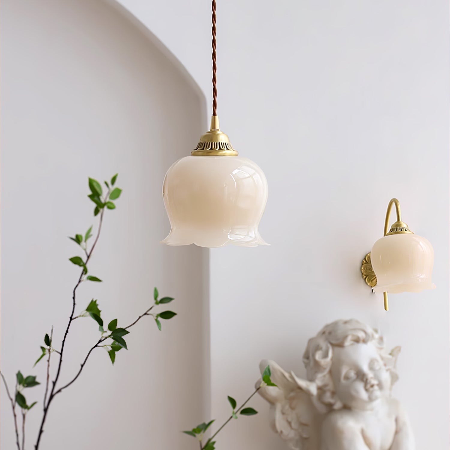 Lampada a sospensione floreale Lucorama