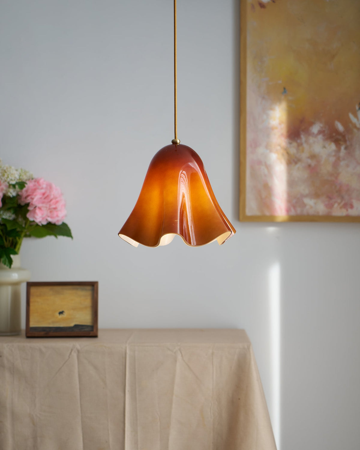 Lampada a sospensione floreale Enivave