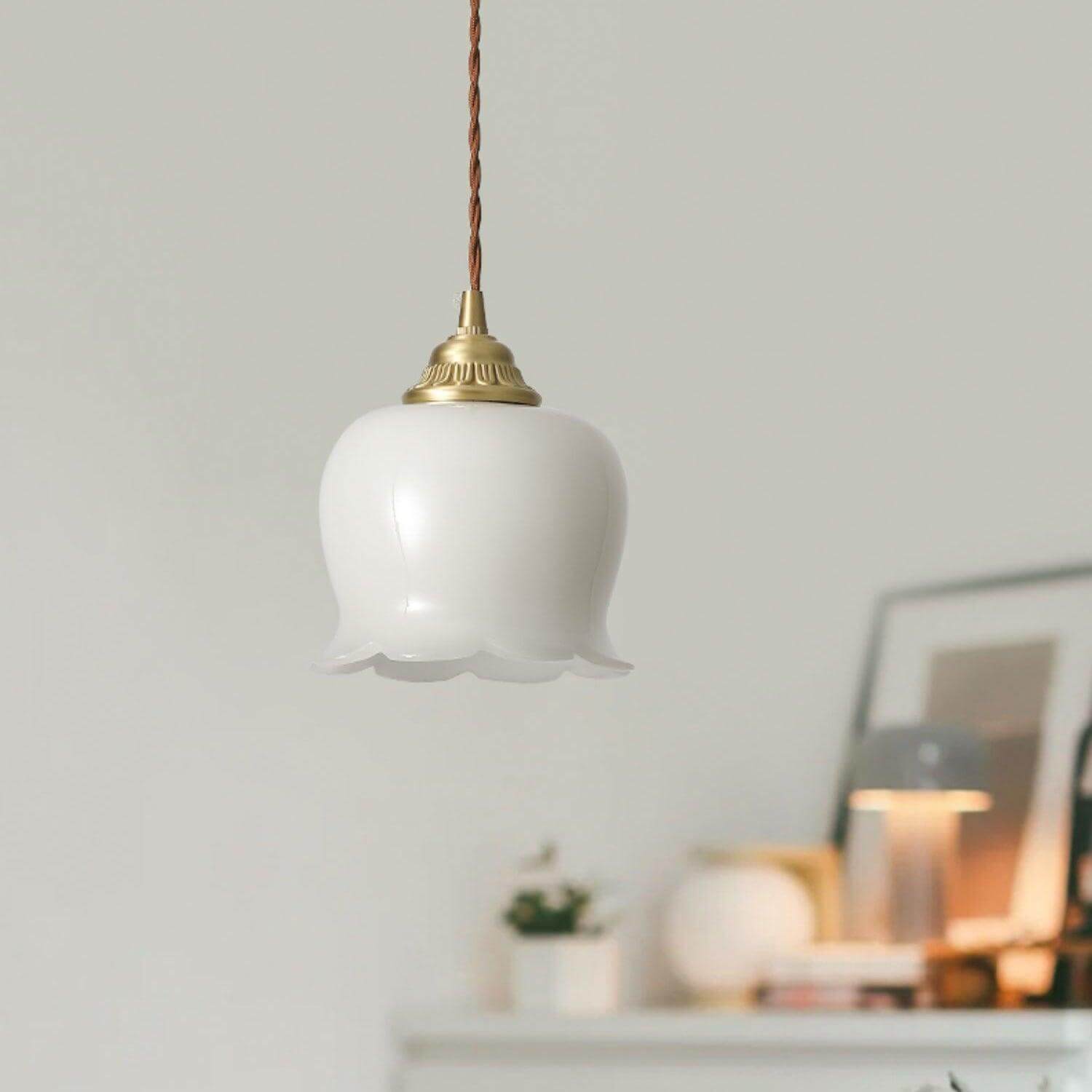 Lampada a sospensione floreale Solcira