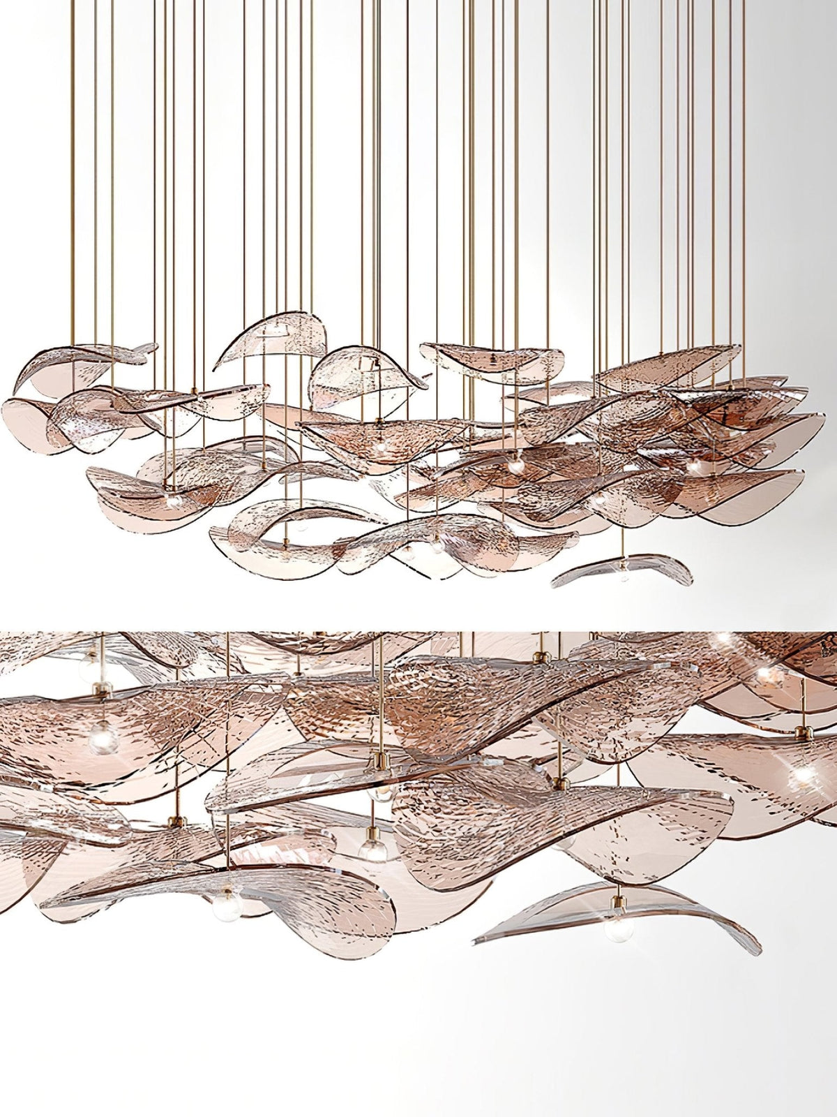 Wave Floating Leaf Chandelier – detail 12