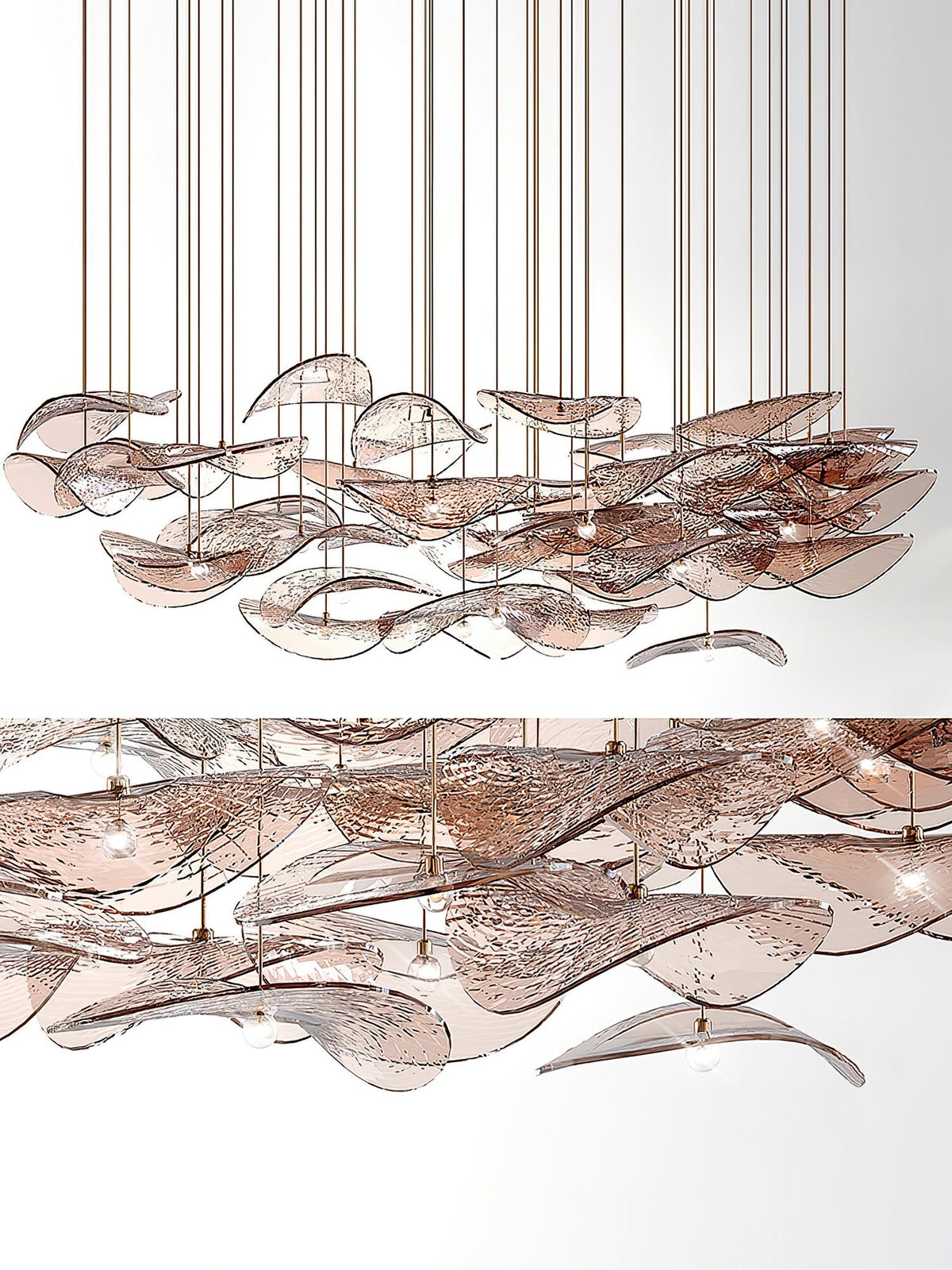 Wave Floating Leaf Chandelier – detail 17