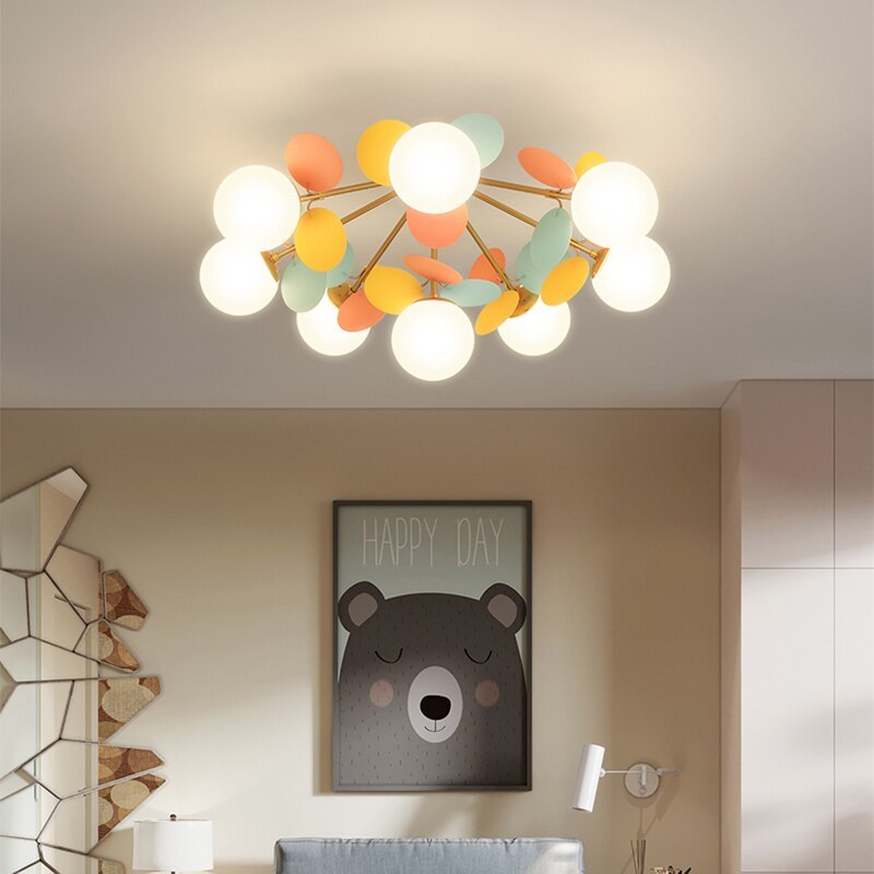 Lampadario floreale Orlonia