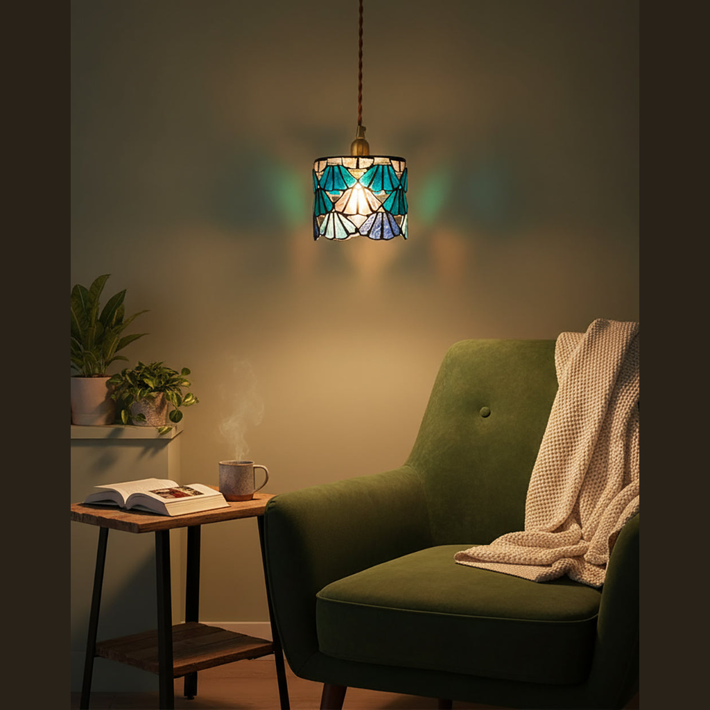 Lampada a sospensione vintage Loeriva