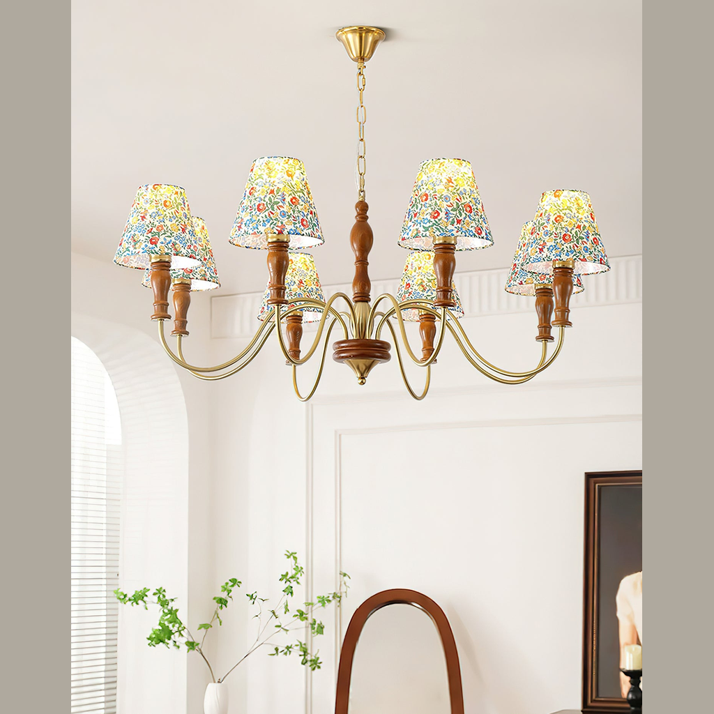 Lampadario floreale Vinavi