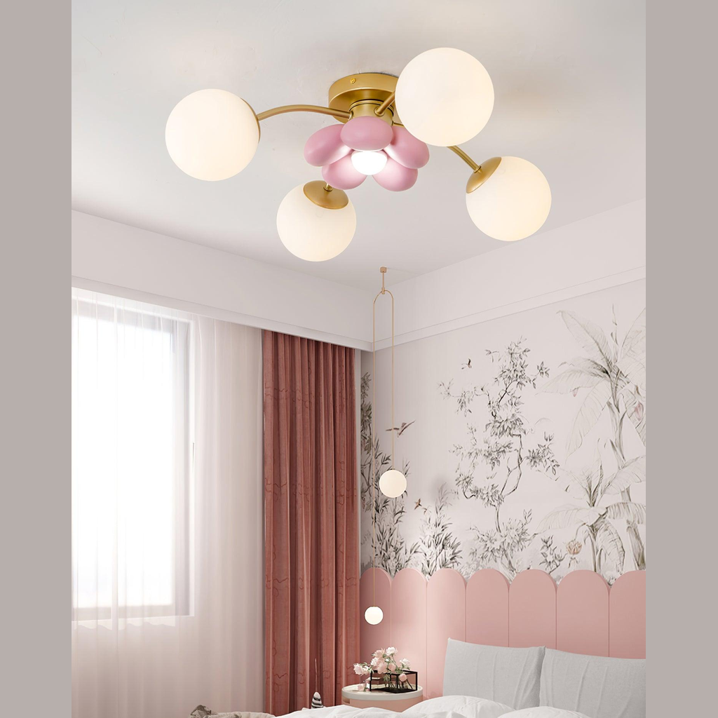 Plafonnier extérieur floral Tamelora