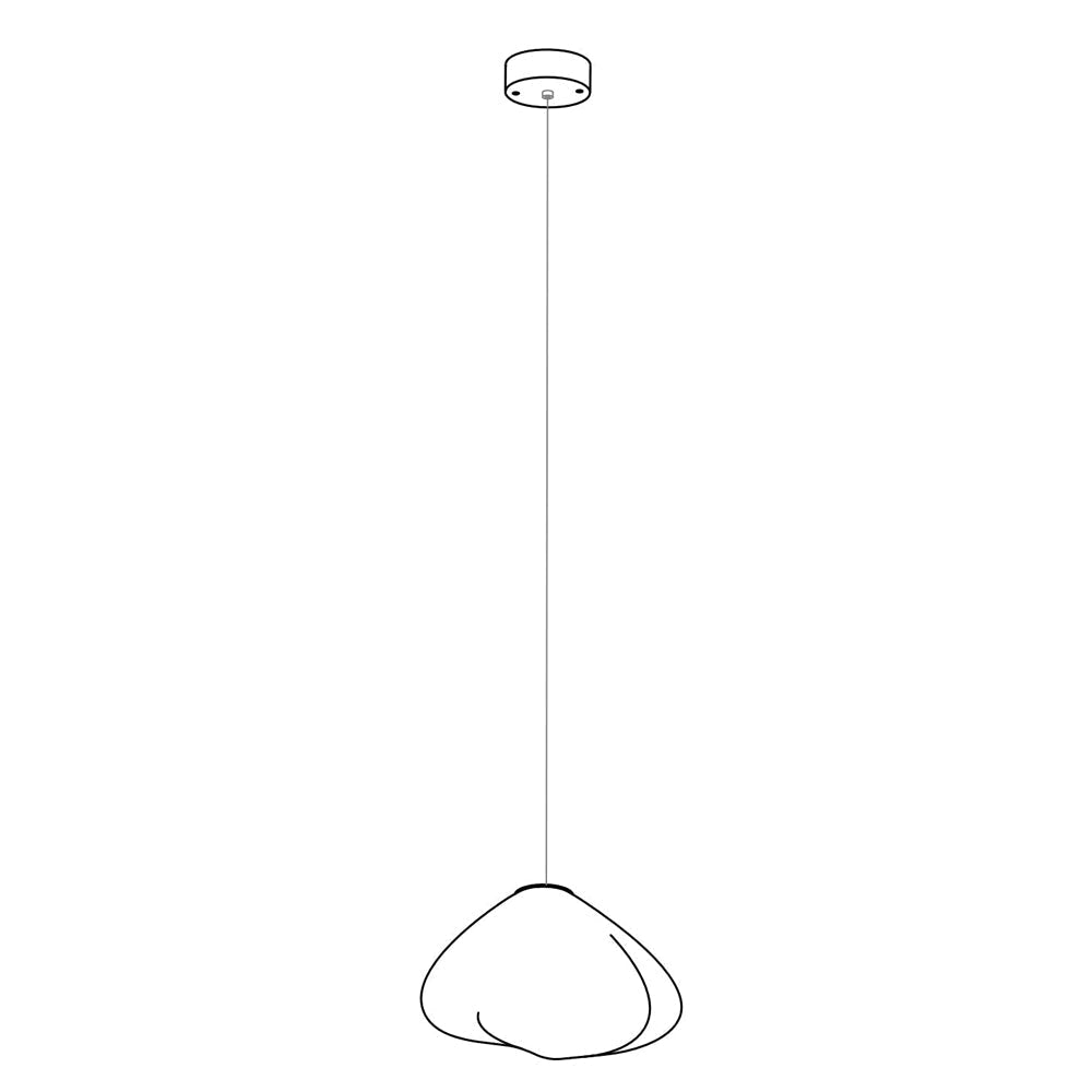 Lampada a sospensione scultorea Sileli