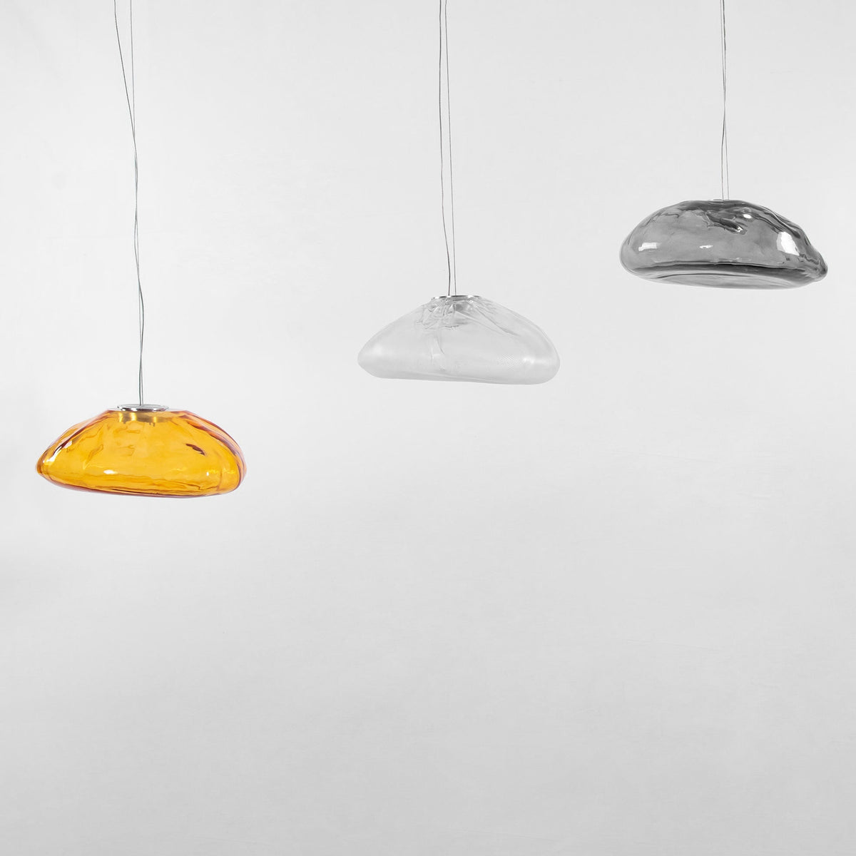 Lampada a sospensione scultorea Sileli