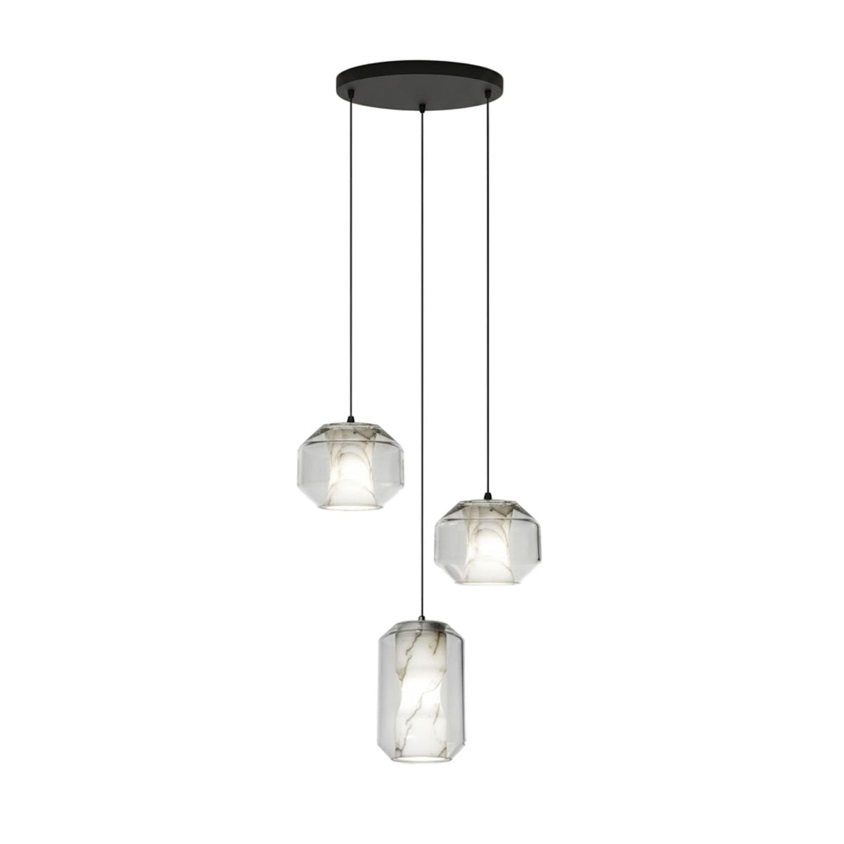 Alabaster Glass Cylinder Pendant Light - Vakkerlight