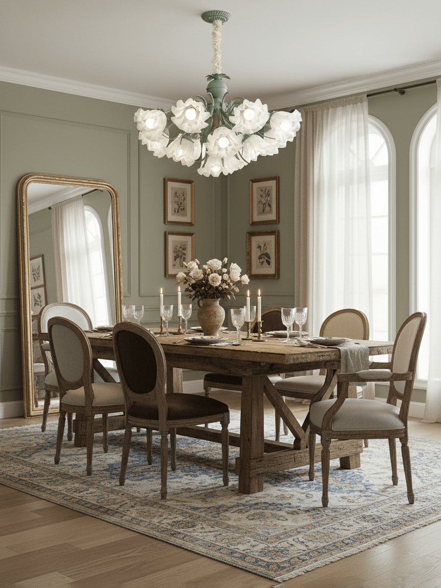 Lily of the Valley Flower Chandelier – detail 6