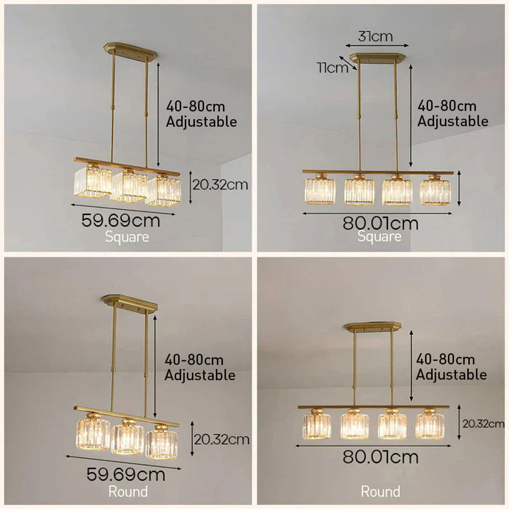 Lampadario lineare Feroro
