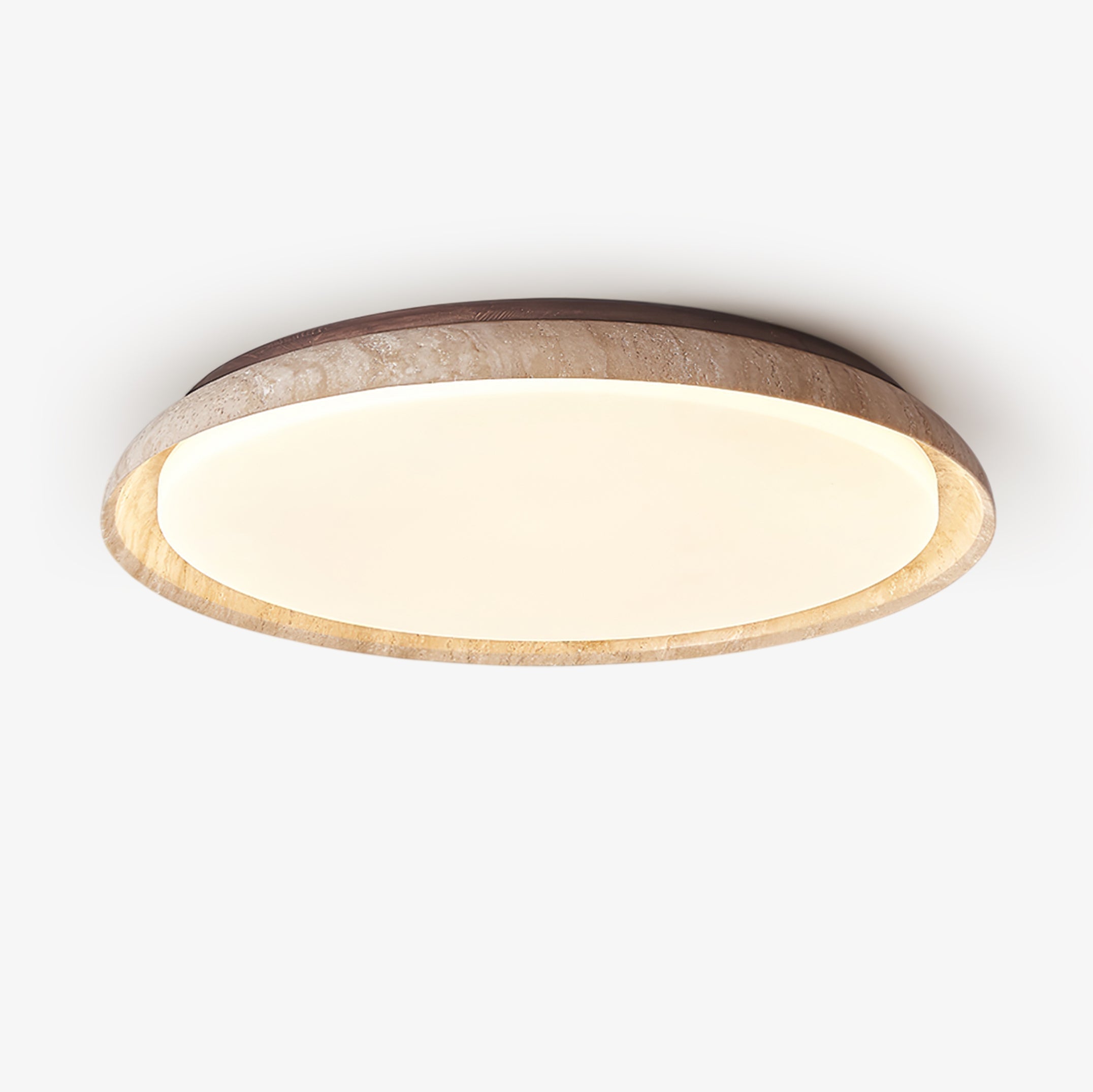 Lampada da soffitto in travertino Lozzera