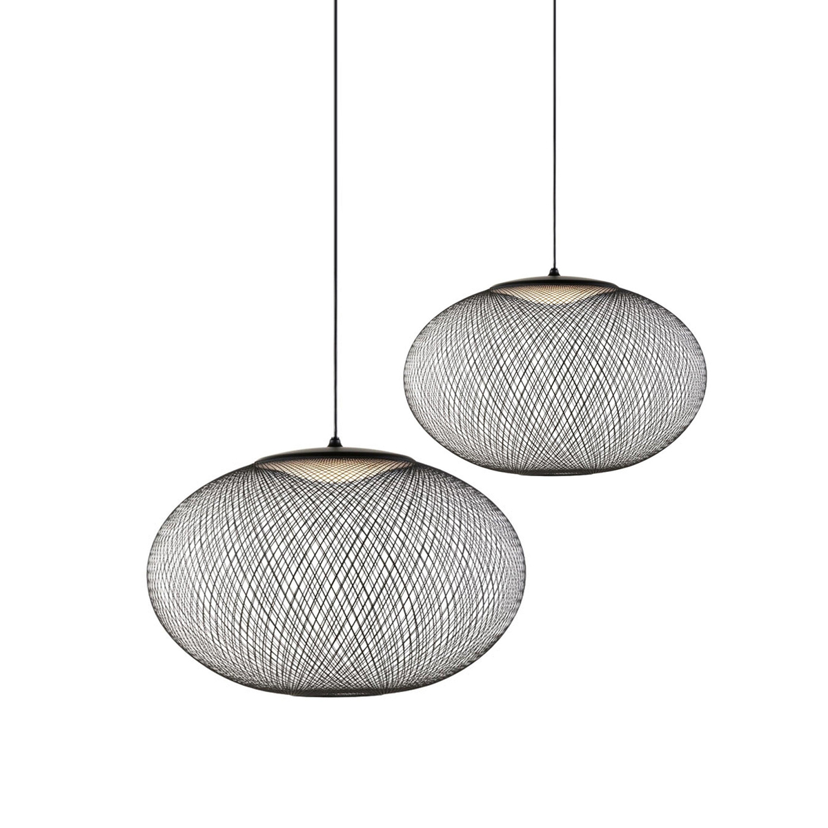 Lampada a sospensione Zoryll in rete metallica