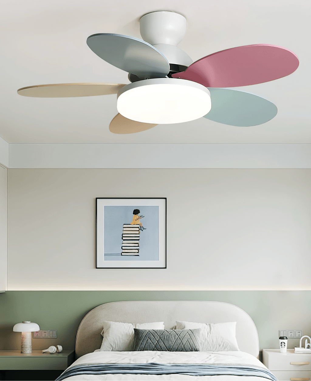 Ventilatore da soffitto con luce Liavela