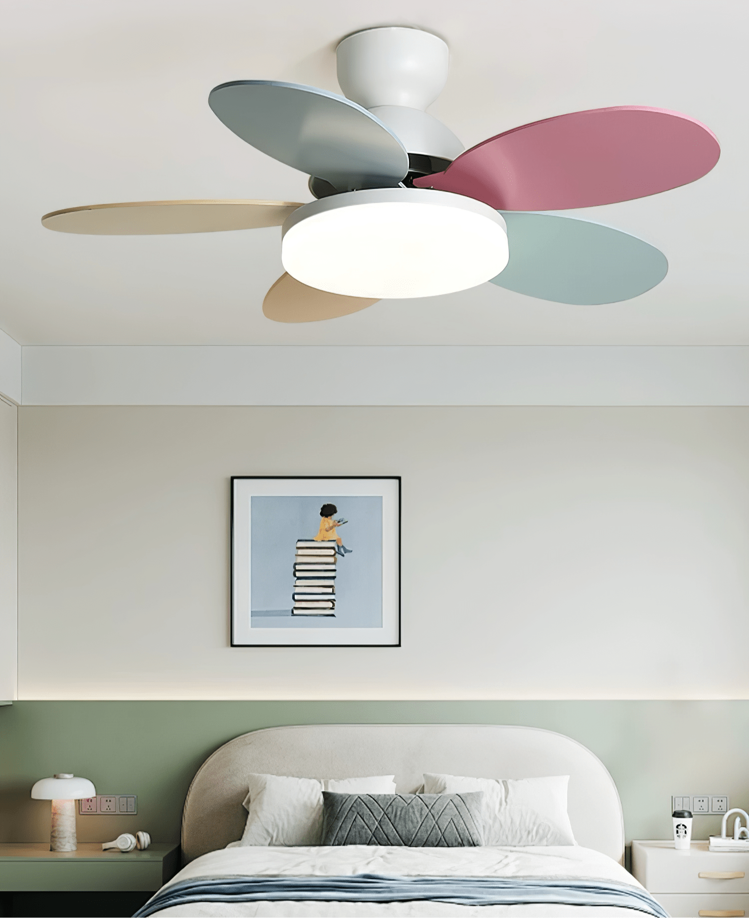 Ventilatore da soffitto con luce Liavela