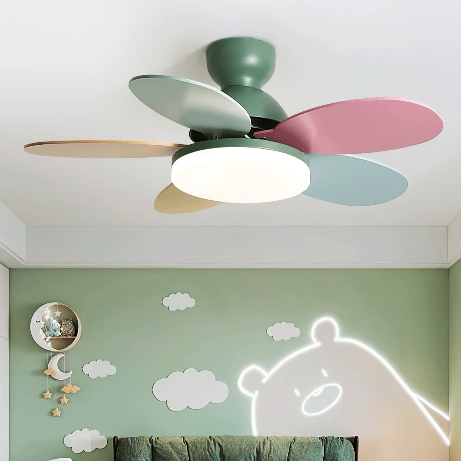 Ventilatore da soffitto con luce Liavela