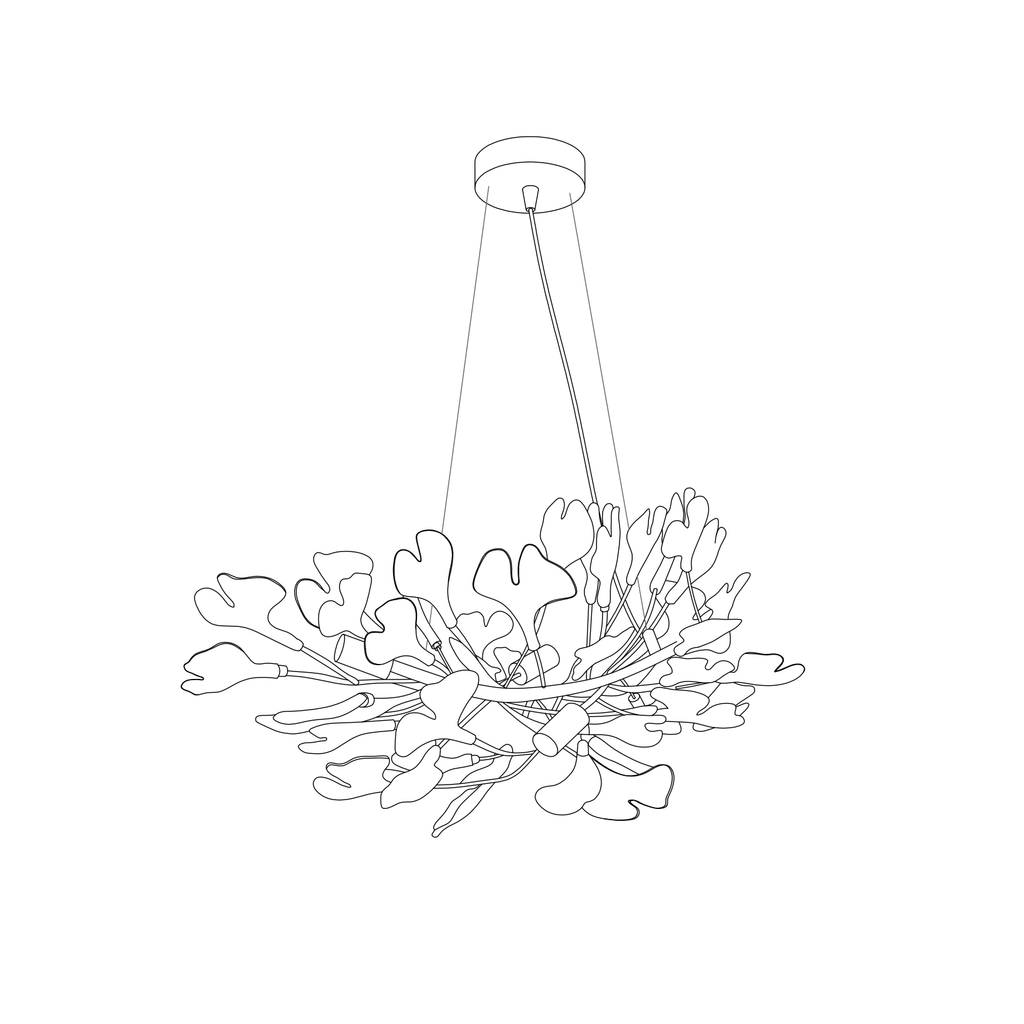 Lampadario lineare Escella