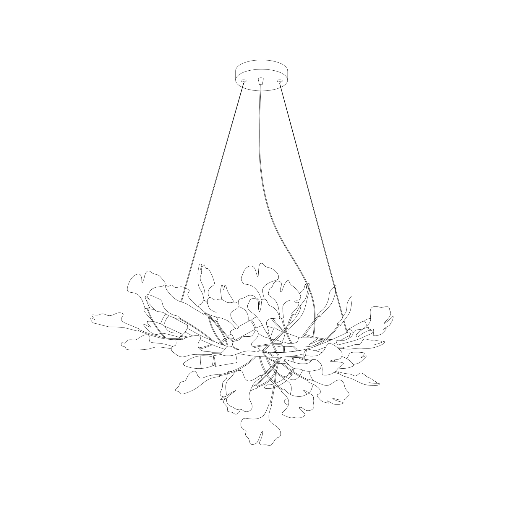 Lampadario lineare Escella