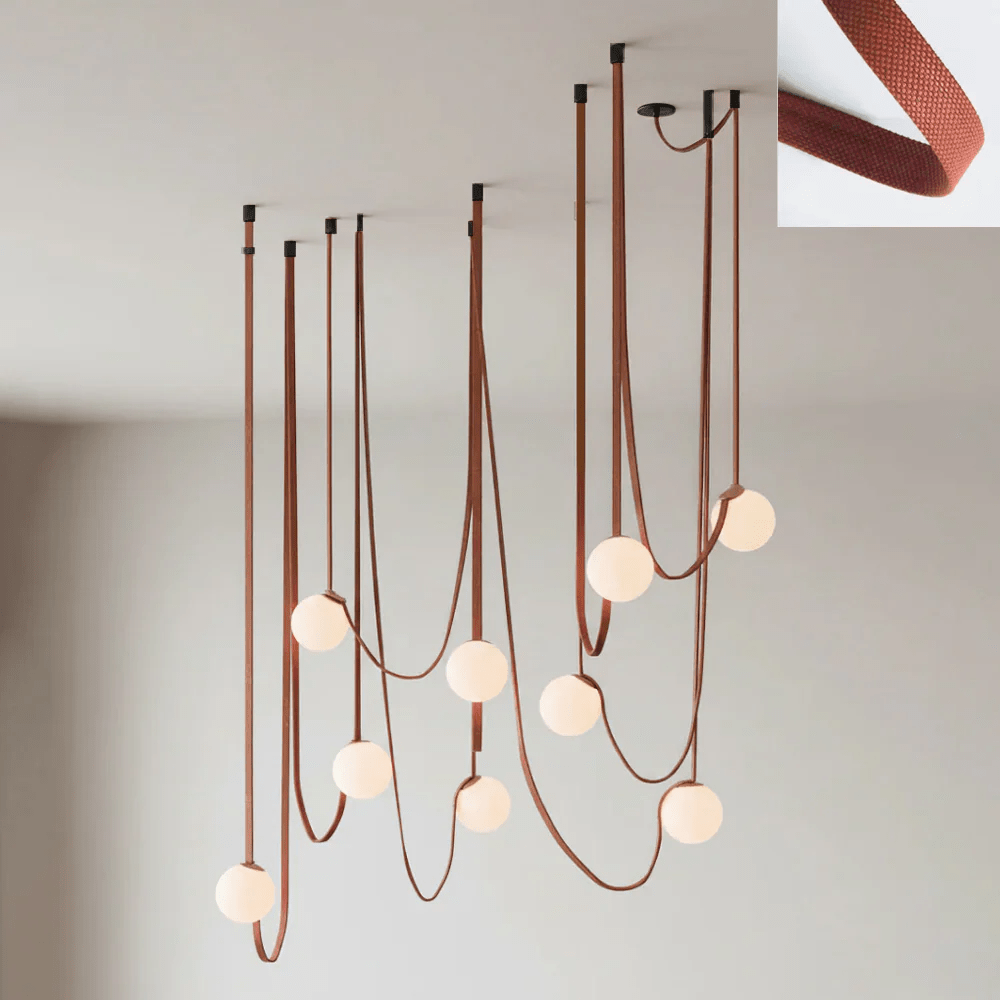 Lampada a sospensione scultorea Elellami