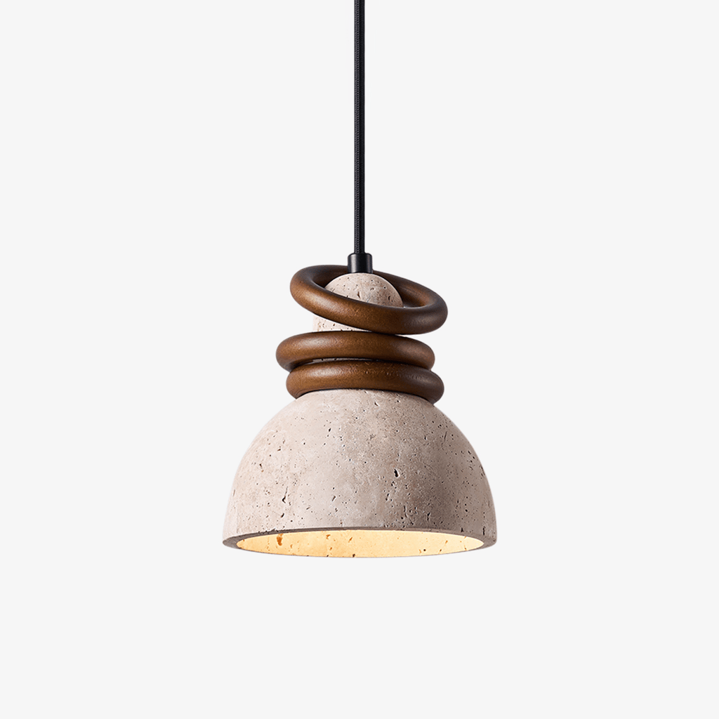 Lampada a sospensione in travertino Ferozi