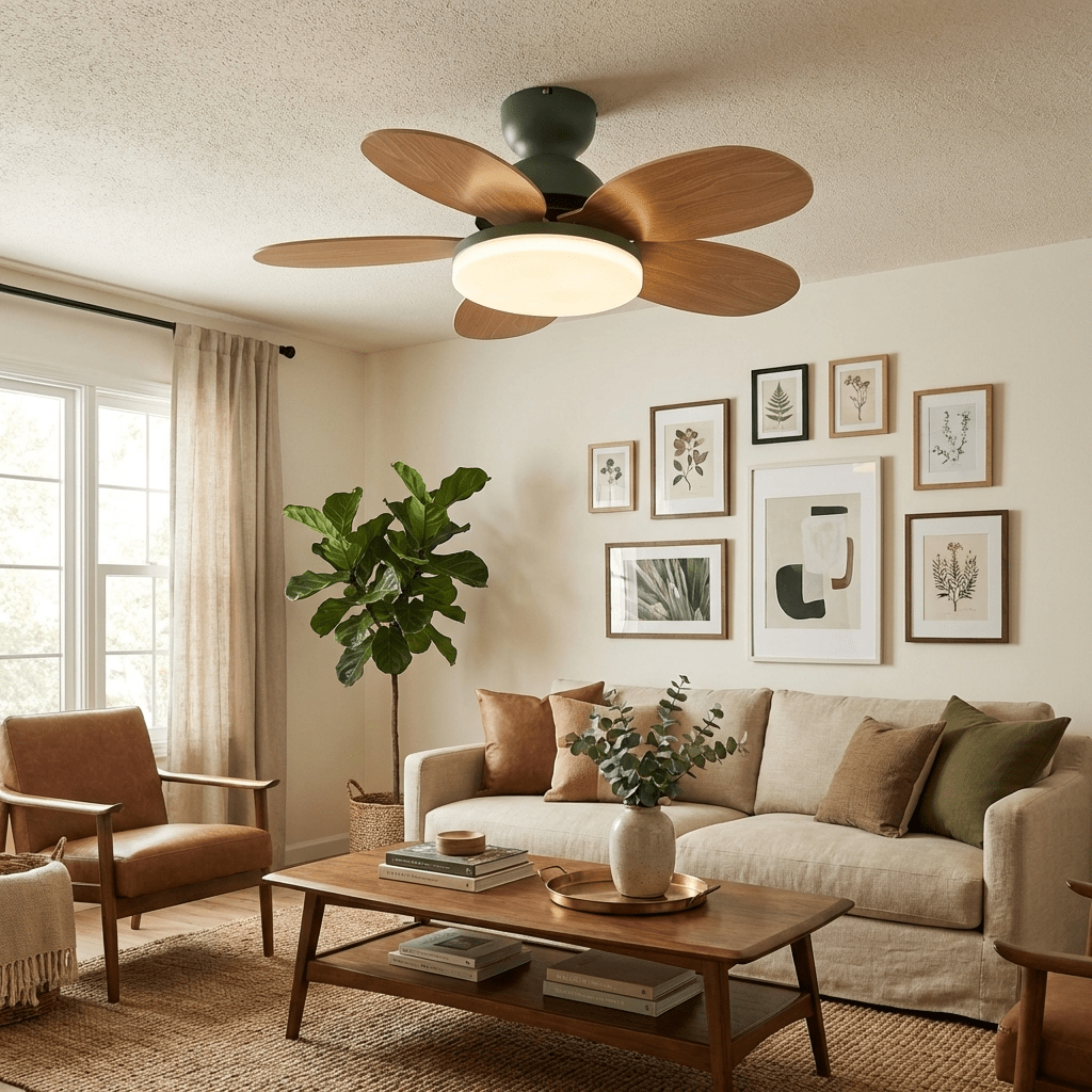 Ventilatore da soffitto con luce Liavela