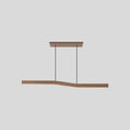 Lampada a sospensione in legno Lowave