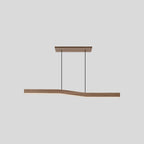 Lampada a sospensione in legno Lowave
