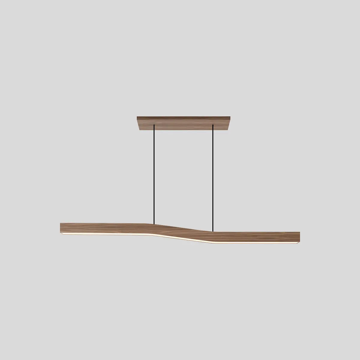 Lampada a sospensione in legno Lowave