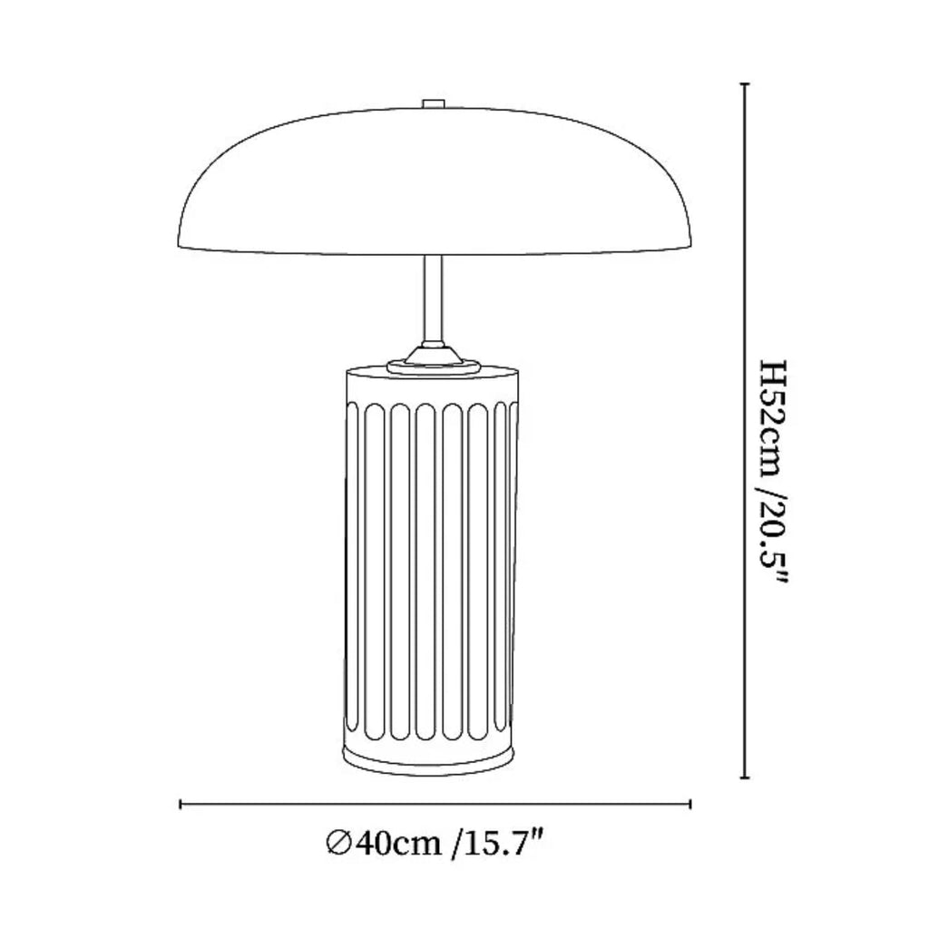 Lampada da tavolo in marmo Dellon