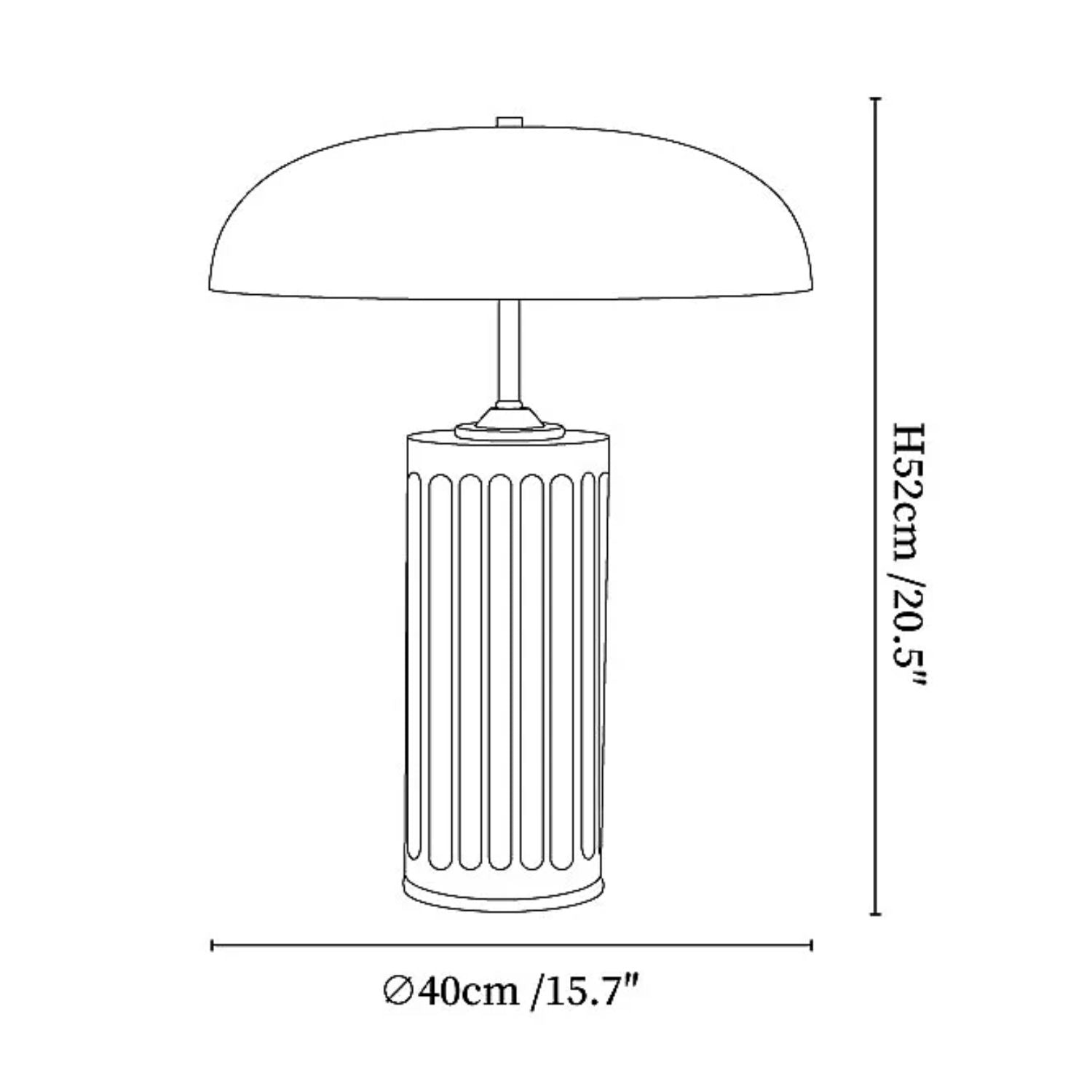 Lampada da tavolo in marmo Dellon