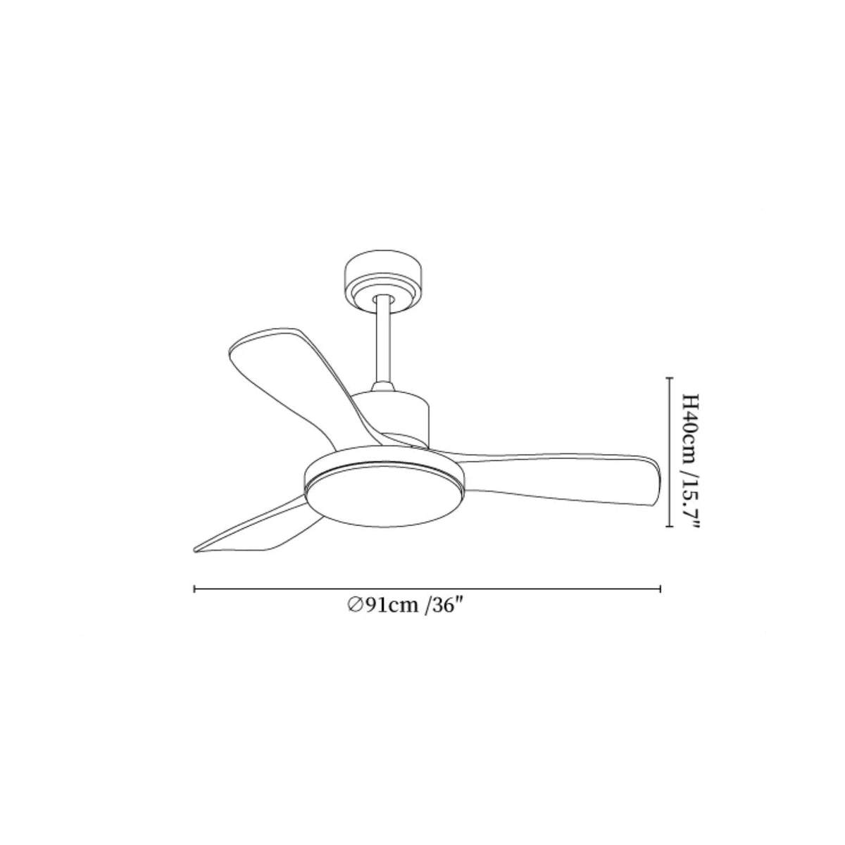 Ventilatore da soffitto Braello