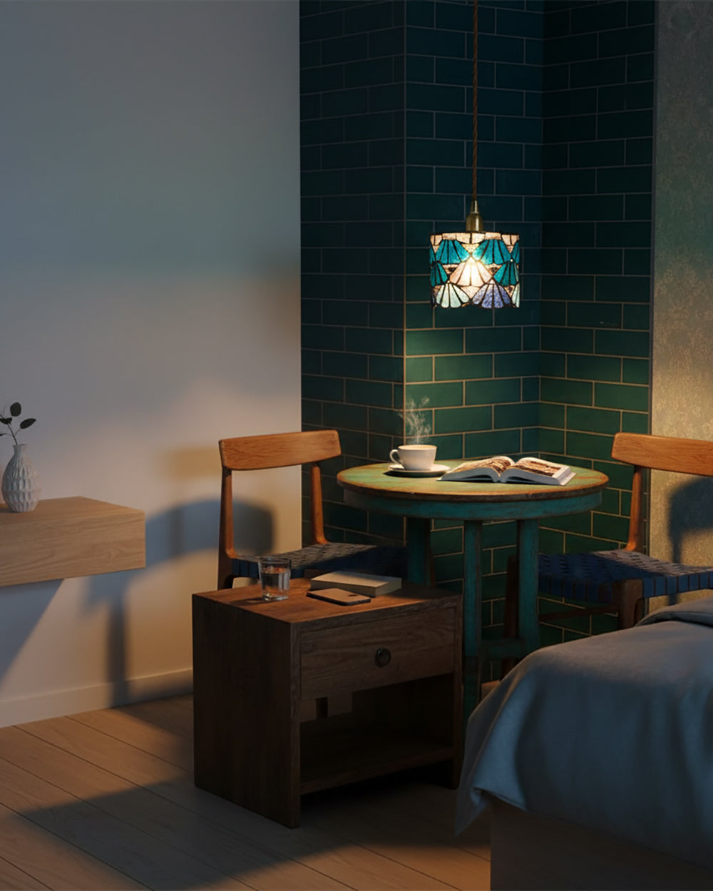 Lampada a sospensione vintage Loeriva