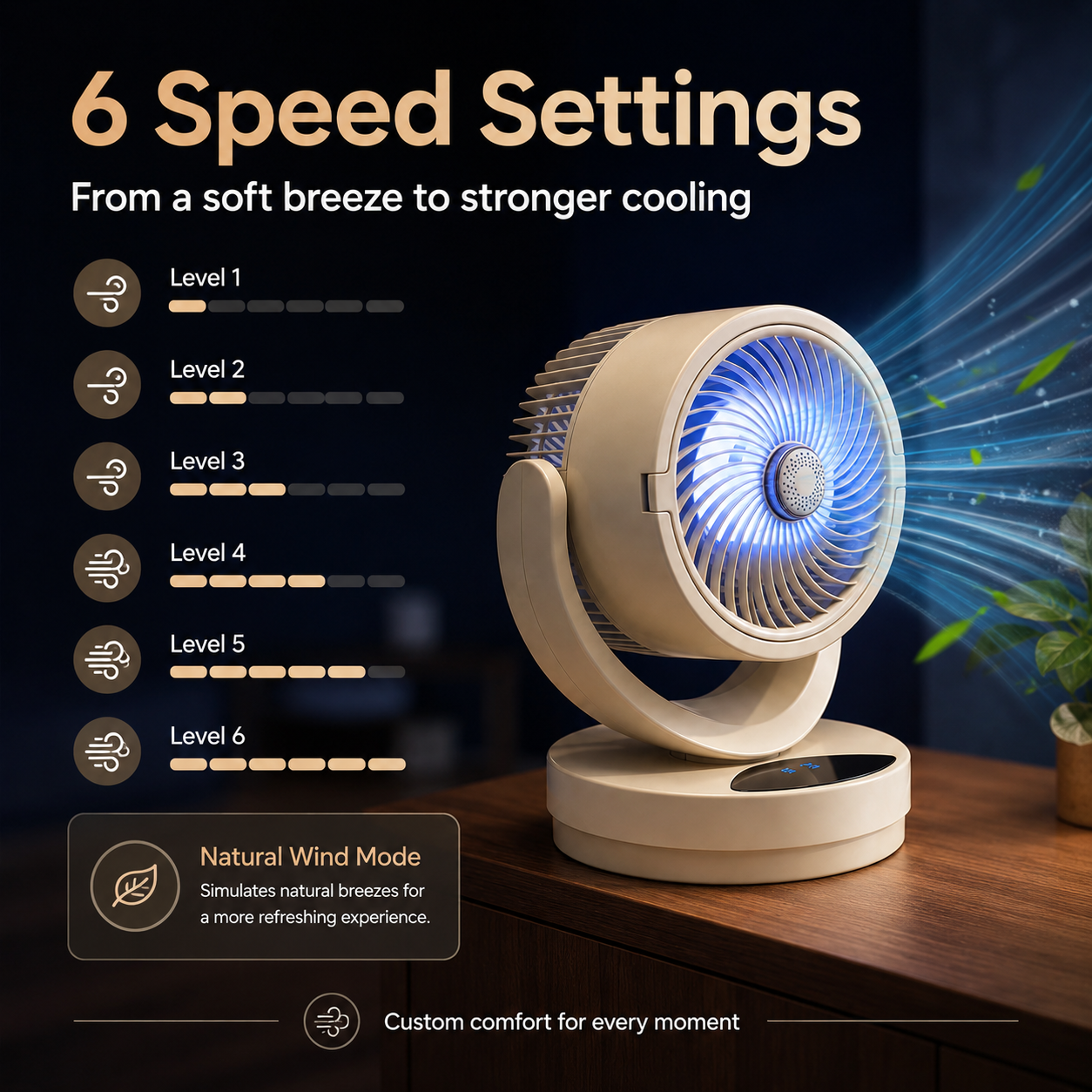 Ventilatore da tavolo da esterno Alelera