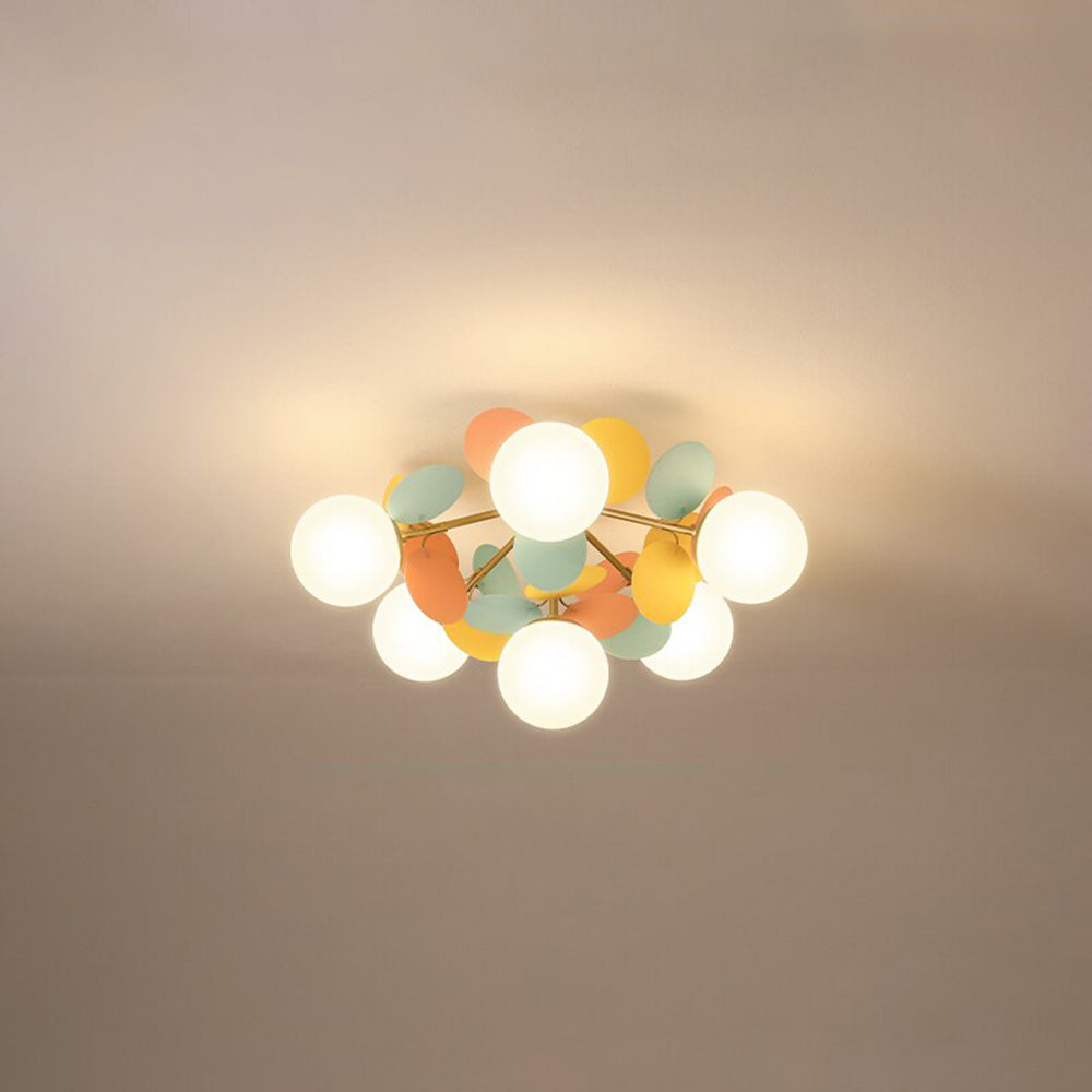 Lampadario floreale Orlonia