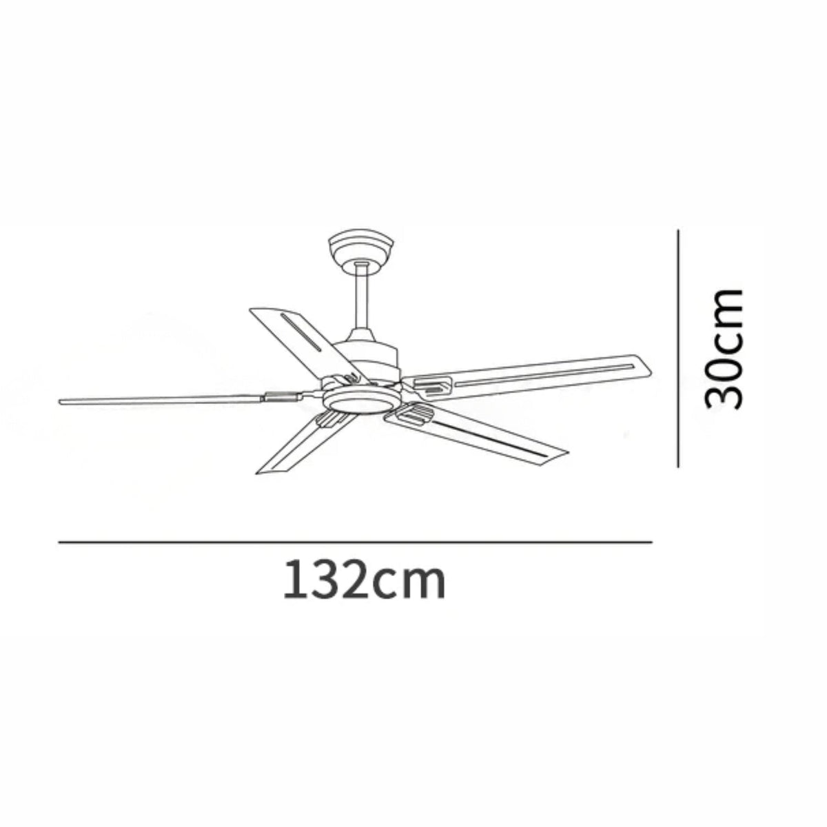 Ventilatore da soffitto minimalista Solenlume