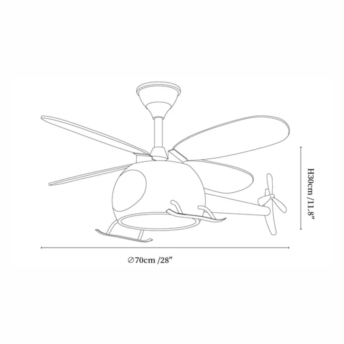 Plafoniera con ventilatore Leessi