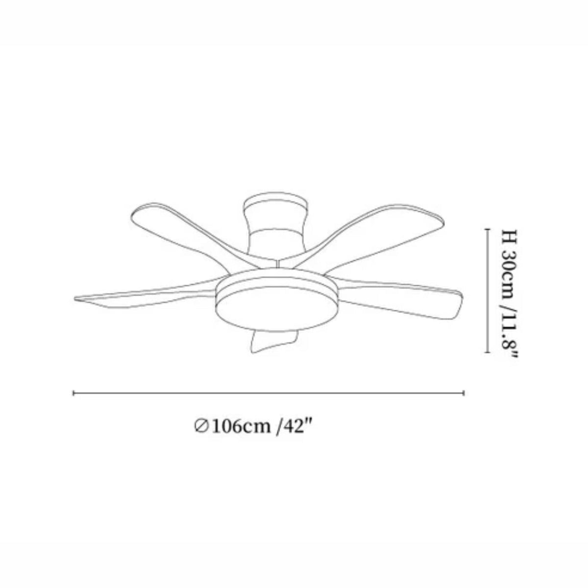 Plafoniera con ventilatore Pelaora