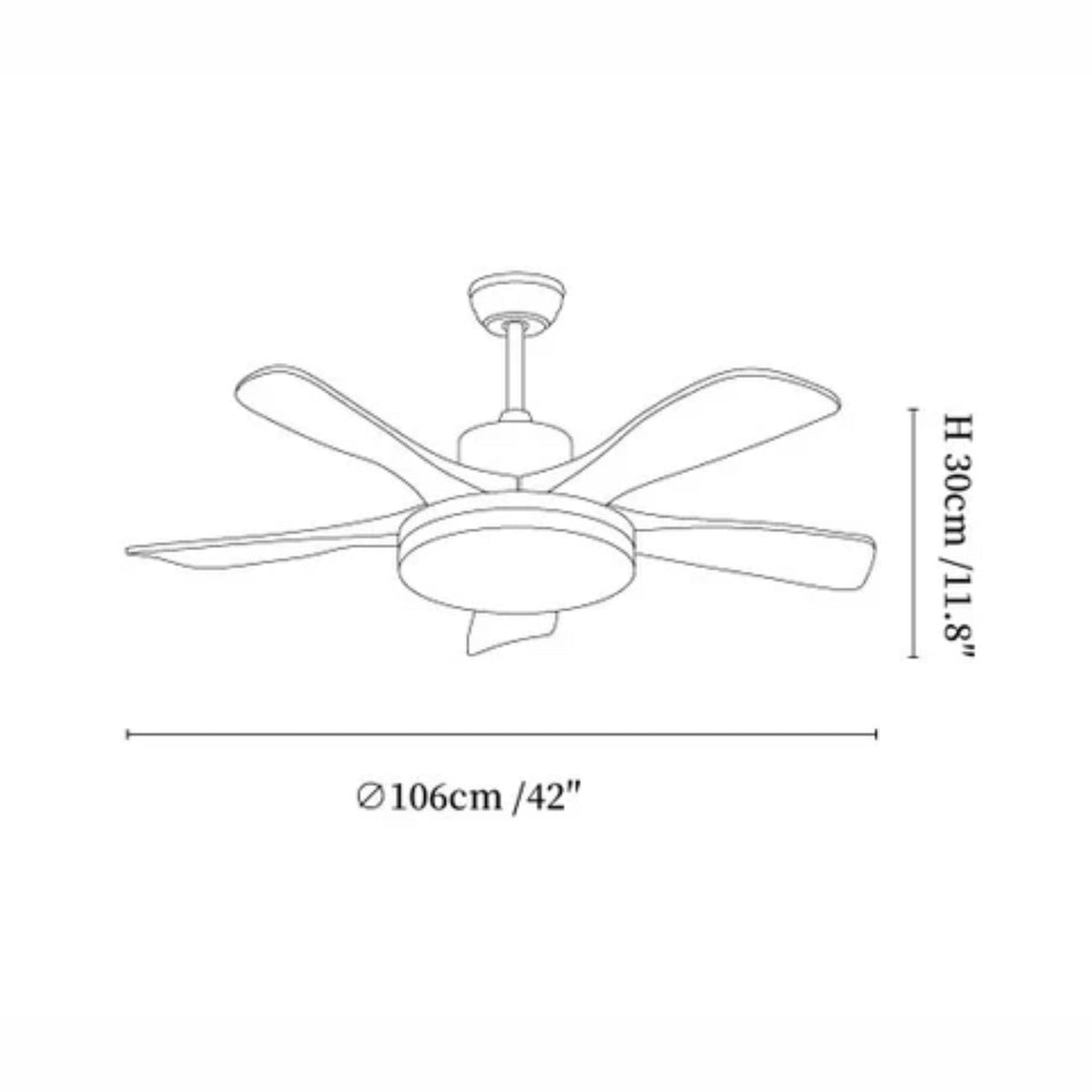 Plafoniera con ventilatore Pelaora
