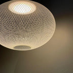 Lampada a sospensione Zoryll in rete metallica