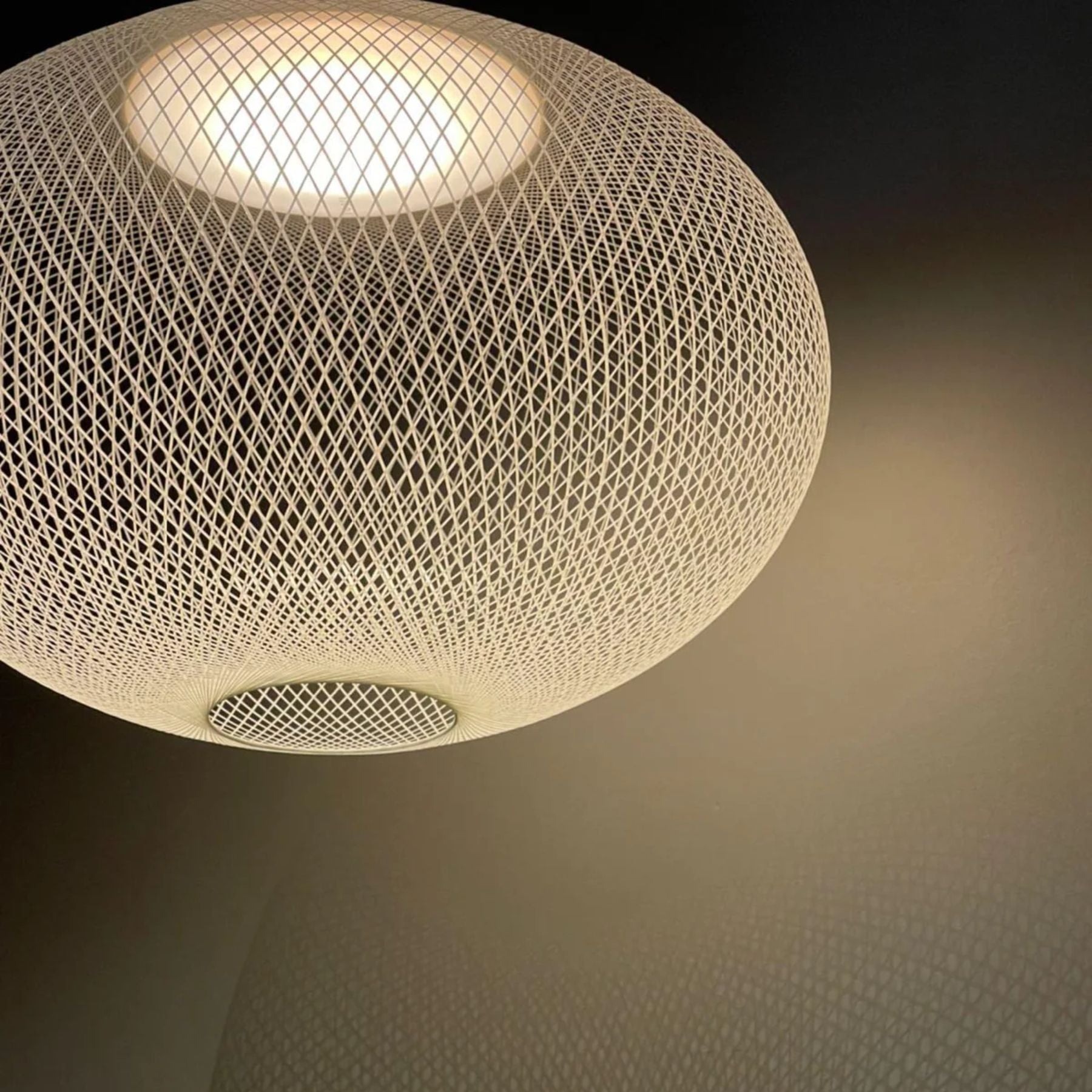 Lampada a sospensione Zoryll in rete metallica