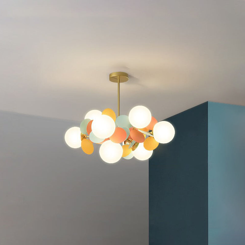 Lampadario floreale Orlonia